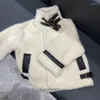 Giacche Moda Cappotti di lana di agnello Neonata Ragazzo Giacca invernale spessa Bambini imbottito Caldo cappotto di pecora Capispalla Abbigliamento 2-6 anni