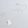 Подвесные ожерелья из нержавеющей стали в Африке ожерелье для женщин, мужчины, мода длинная скручиваемая цепь простые украшения