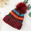 Beanies Beanie/Skull Caps Dubbele laag Dikke gebreide hoeden Dames Winter Keep warm fleece in de mode casual schattig meisje geschenkaccessoire