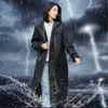 Trench da donna Cappello alla moda Tesa lunga Impermeabile Cerniera Adulto Un pezzo Uomo Donna Equitazione Poncho da viaggio all'aperto Giacca a vento protettiva Poc