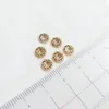 20 peças 14k latão banhado a ouro 4mm 6mm contas espaçadoras redondas contas de pulseira plana de alta qualidade acessórios de joias faça você mesmo fabricação de joiascomponentes de descobertas de joias