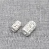 Loose Gemstones 8pcs Of 925 Sterling Silver Filigree Cylinder Barrel Beads For Bracelet Necklace