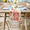 Tafelloper Japanse bloemen Sakura Illustratietafel Lopers voor bruiloftsfeestdecoratie Moderne Placemats Coaster Table Runner Home Decor 231101