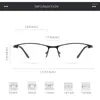 Sunglasses Frames Business Style Arrival Half Rim Frame Glasses Super Light Alloy For Male Myopia Spectacles