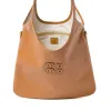 Miui Genuine Leather Hobo 겨드랑이 Pochette Bag Luxury Womens Travel Shopper 어깨 디자이너 토트 백 핸드