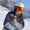 Hełmy narciarskie Copozz Light Skimet z bezpieczeństwem IntegrallymoldoMolded Snowboard Helmet Motorcycle Motorcycle Snow Mąż Mężczyźni Kobiety Dzieci dzieci 231118