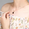 Van Clover Necklace Designer Four Leaf Pendant Korean version Dubbelsidig Lucky Grass Female CollarBone Simpledghn