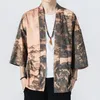 Etnik Giyim Geleneksel Baskı Hırka Çift Kimonos Japon Kimono Erkekler Yukata Kadın Harajuku Plajı Gevşek İnce Gömlek Ceket 5xl 230331