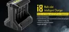 オリジナルのnitecore i8 charger digichargerインテリジェント8スロットIMR 16340 18650の高速充電14500 18500 26650 18350 26500ユニバーサルライオンバッテリーUS UK EUプラグ