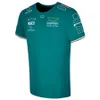 Ed8o Herren Polos F1 Formel 1 Kurzarm T-Shirt Team Arbeitskleidung Poloanzug Rennanzug T-Shirt mit Rundhalsausschnitt kann offiziell sein, gleicher Stil, anpassbar