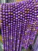 Lösa ädelstenar 6/8/10mm 5A Natural Purple Mica Stone Phosphosiderite Pärlor Rund för smycken som gör DIY -armband 15 "