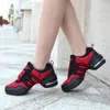 Dance Shoes Woman Latin Dance Shoes Adult Breathable Social Dancing Jazz Women Shoes Soft Bottom Ribbon Sneakers Female 231101