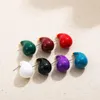 Stud Earrings Trendy Multicolor Drip Oil Thick Waterdrop Women Enamel Smooth Chunky Big Teardrop Drop Earring Statement Jewelry