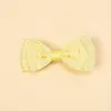 Hair Accessories Baby Girl Solid Cotton Bows Bowknot For Born Clips Infant Kids Toddler's Barrettes Children's