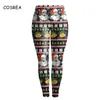 Theme Costume Christmas Casual Pants Women Printed Girls Capris Ladies Trousers Sportswear Fitness Leggings Cosplay Costumes