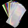 Vissen Lokken Stickers 12 stks 20X10 cm Gemengde Kleur Laser Vis Schaal Zelfklevende Sticker Film Vis Huid Zeevissen Lichtgevende Stickers Vissen Vissen Lokt