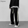 Pantalons pour hommes Joggers Side Striped Automne Trendy High Street Loose All-match Ins Loisirs Pantalons Vêtements Gothique Rétro Style CoréenHommes