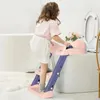 STEP STOOLS DZIECI SEATO SEATE Z STEP STOTY SIEDZICA Trening Krzesło składane stojak Krok Stolet Kids Krok Toaleta Pierścień nocniczki 231101