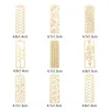 Charmes 10pcs alliage de fer filigrane estampage pendentifs multicolore rectangle creux bricolage collier boucles d'oreilles femmes bijoux cadeaux résultats