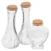 Storage Bottles 3pcs Wishing Bottle Glass Drift Ornament Wedding Sand Ceremony