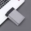 Card Holders Style Short Vertical Mini Canvas Wallet Men ID/po Black/blue/gray Holder Case 8 Slots Hasp Male Purse