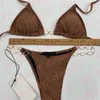 Vrouwen sexy bikinis letter ketting string zwemkleding zomer strand vakantie zwemmen zwempak