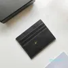 women designer passport holder luxury credit card holder men wallet Classic Black Small