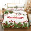 Bedding sets Christmas Duvet Cover Set Duvet Cover Bedding Set One Quilt Cover with Two Pillowcases for Children Adult Single and Double 231101