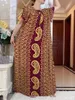 민족 의류 여름 아바야와 큰 스카프 짧은 슬리브 코튼 드레스 루마니아 스타일 보트-넥 느슨한 꽃 부루 맥시 이슬람 여성 의류