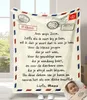 Blankets Fleece Blanket to My Daughter Son Wife Custom Birthday Gift Idea Airmail Letter Throw Positive Encourage Gifts 231031