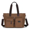 Aktetassen Heren Canvas Aktetas Reistassen Koffer Klassieke Messenger Schoudertas Tote Handtas Grote Casual Zakelijke Laptoptas XA506F 231101