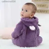 Monos de 0 a 12 meses, peleles de invierno para bebés, mono con capucha de manga larga, ropa para niños pequeños, mono OutfitL231101