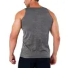 Débardeurs pour hommes Gym Sports Fitness Vest Summer Outdoor Basketball Training High Stretch Séchage rapide T-shirt sans manches Vêtements