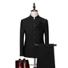 Abiti da uomo Blazer Taglie forti S-6XL Abito da uomo Stile cinese Colletto alla coreana Abito da uomo Matrimonio Sposo Slim Fit Standerd Size Blazer Set Tuxedo JacketPant 231101