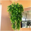 Decorative Flowers Wreaths Decorative Flowers Artificial Vine Eucalyptus Wall Hanging Simated Green Plants False Home Garden Wedding Dhapr