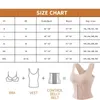 Taillen-Bauchformer, 3-in-1-Taillentrainer-BH, Taillen-BH mit Knöpfen, Shapewear, Damen-Taillentrainer-Korsett, Bauchkontrolle, Body-Shaper, verstellbare Träger, 3XL 231031