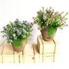 Decoratieve bloemen Pot Artificial Pot Faux Mini nep indoor boom patio orchidee decoraties dennen plastic bonsai bloem