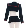 Ani Japanese Anime Student Sailor School Uniform Costume badkläder Pool Party Cosplay Cosplay
