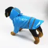Vêtements pour chiens Vêtements pour chiens Vêtements imperméables à capuche Bande réfléchissante Chiens Manteau de pluie Vestes imperméables en plein air respirant pour chiots Rai Dhsw4