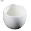 Bowls Ceramic Soup Bowl Creative Egg Shell Shaped Dessert Thick Snack Steamed Solid Color Tableware