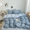 Yatak Setleri Siyah Yatak Seti Erkekler için Set Seti Yatak Odası Yatıklı Pamuk Yorum Kapağı Yastık Kılıf Yatak Basit Moda Yatak Seti Set Yatak Ketenleri 231101