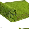 Dekorative Blumen Kränze Dekorative Blumen Simulation Künstliche 1X1M Faltbare Moos Gras Rasen Matte Hause Rasen Gefälschte Design Garten Lan Dh7U3