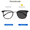 Sunglasses Anti Blue Light Glasses Men Eyeglasses Frames Prescription Pochromic Reading Women CR39 Lens Myopia Hyperopia Eyewear