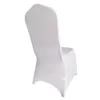 Chair Covers Color White Black20 30 50 100pcs Universal Stretch Polyester Wedding Party Spandex Arch Cover for Banquet el Decoration 231101