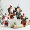 クリスマスの装飾28/30cmクリスマスサンタクロース人形メリークリスマスデコレーションデスクトップスタンディングサンタクロース飾りクリスマス