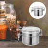 Storage Bottles Stainless Steel Tank Coffee Container Airtight Canister Ground Farmhouse Kitchen Canisters Tea Sealed