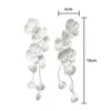 Hair Clips Korean Flower Ear Hanging Band Bridal Wedding Headband Pography Headwear Accessories Bridesmaid Gift Wholesale