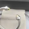 Pulseras para mujer Pulsera con dijes redondos Brazalete de 7 mm Joyería para la cabeza de diseñador Pulsera con separación de color Hebilla en plata de ley con chapado en oro rosa