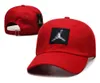 Cappellini da strada di alta qualità Cappelli da baseball di moda Cappellini sportivi da donna per uomo Cappello ricamato con vestibilità regolabile in 20 colori J-2