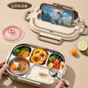 Geschirr Edelstahl Lunchbox Damen Behälter Aufbewahrung Bento Ästhetisches Metall Student Camping Lonchera Termica